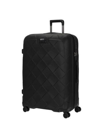 Stratic Leather and More - 4-Rollen-Trolley 76 cm L (rose) in matt black
