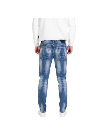 Blau Baumwolle Skinny Jeans
