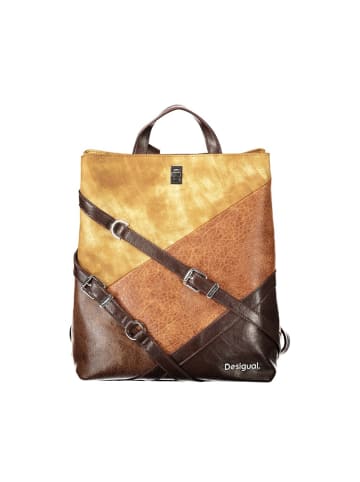 Desigual Braun Polyurethan Damen Rucksack