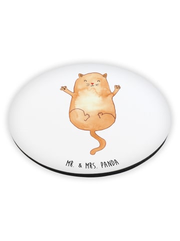 Mr. & Mrs. Panda Kühlschrankmagnet Katze Umarmen ohne Spruch in Weiß
