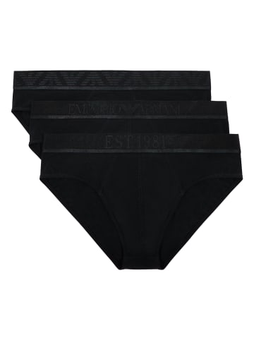 Emporio Armani 3er Pack Slip in Schwarz