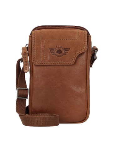 Greenburry Vintage Umhängetasche Leder 13 cm in natur