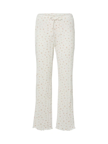 Marie Lund Pyjama-Hose in weiß altrosa - 0001