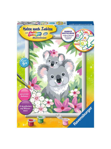 Ravensburger Malprodukte Süße Koalas Malen nach Zahlen Kinder 9-99 Jahre in bunt
