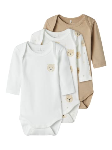 name it Unisex Baby Body 3er Pack "Bärchen"