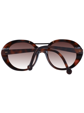 Nathalie Blanc Frauen Sonnenbrille Rund Braun