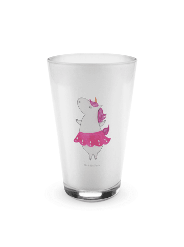 Mr. & Mrs. Panda Blümchentailglas Einhorn Ballerina ohne Spruch in Transparent