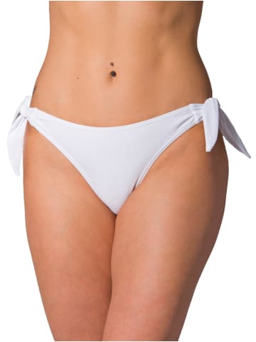 Aquarti Aquarti Damen Tanga Bikinihose Seitlich Gebunden in weiß
