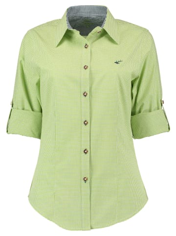 OS-Trachten Trachtenbluse Ututu in giftgrün