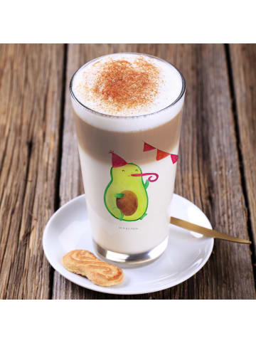 Mr. & Mrs. Panda Glasbecher Avocado Party ohne Spruch in Transparent