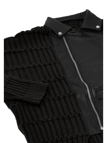 NAEMI Damen Strickjacke in dunkelschwarz