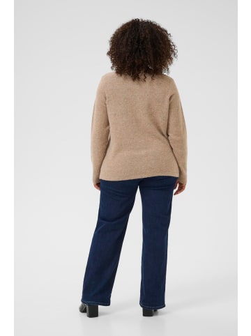 KAFFE curve Strickjacke KCniela Regular fit in Toasted Coconut Melange