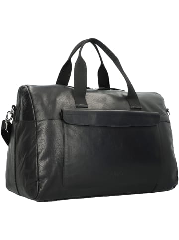 mano Don Paolo Weekender Reisetasche Leder 51 cm in schwarz