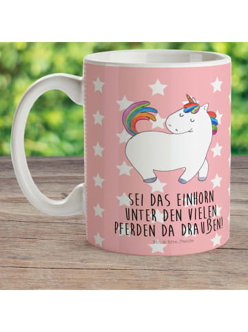 Mr. & Mrs. Panda Kinderpott Einhorn Stolzieren mit Spruch in Rot Pastell