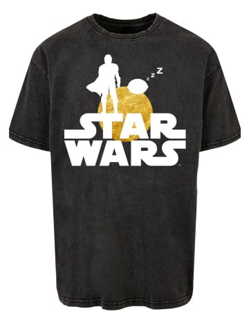 F4NT4STIC Oversize T-Shirt Star Wars The Mandalorian ZZZ in schwarz