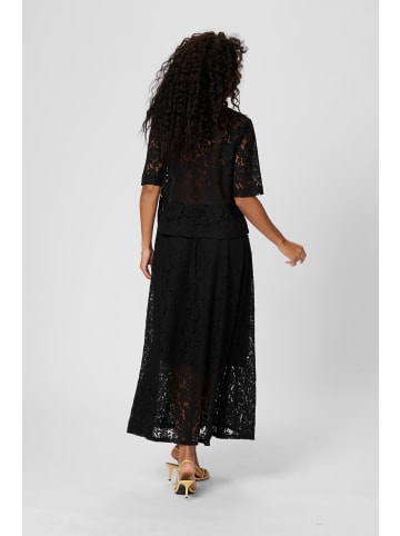 Kaffe Kurzarm-Bluse KAnomi Regular fit in Black Deep