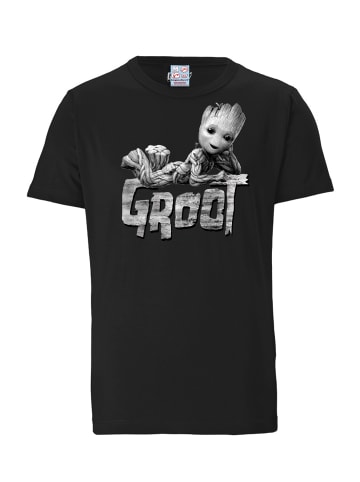 Logoshirt T-Shirt Marvel - Groot in schwarz