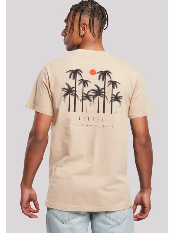 F4NT4STIC T-Shirt Escape Discover the World Palm Trees in sand