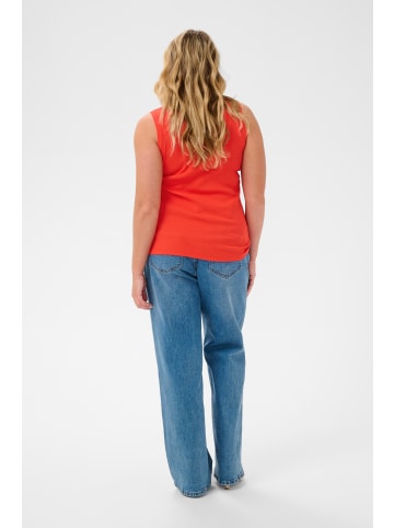 KAFFE curve Jerseytop KCcarina Tight fit in Poppy Red