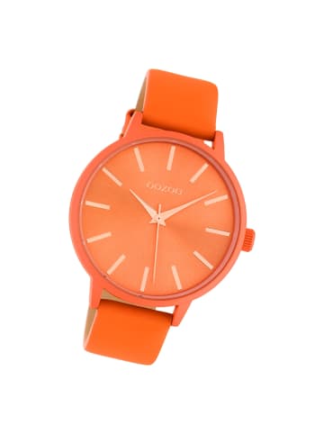 Oozoo Analog-Armbanduhr Oozoo Timepieces orange groß (ca. 42mm)