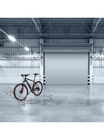 Fahrradständer in Silber - (B)163,5 x (H)27 x (T)33 cm