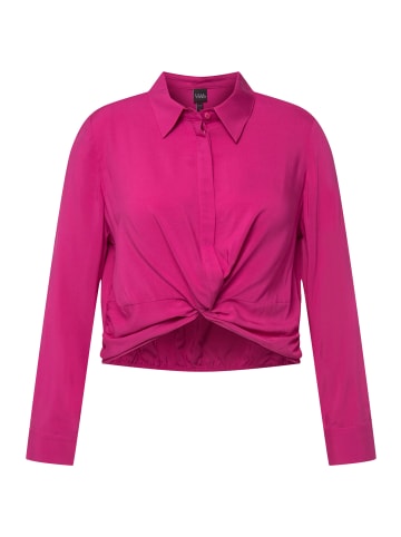 Ulla Popken Hemdbluse in fuchsia pink