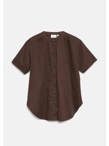 comma Bluse in 8943_dunkelbraun