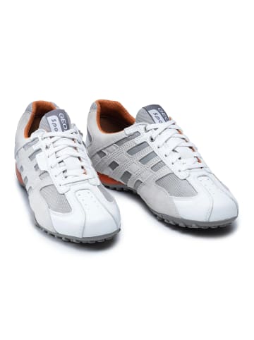 Geox Sneakers Low U Snake K Nappa.+Mesh in weiß