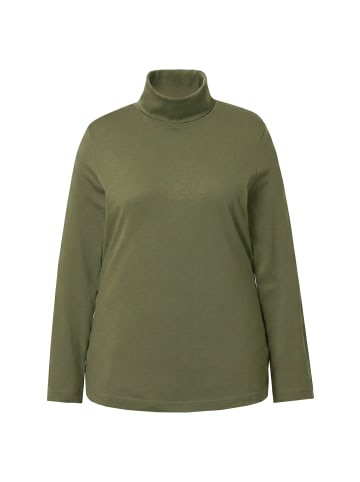 Ulla Popken Shirt in dunkel khaki