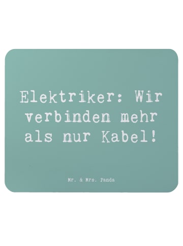 Mr. & Mrs. Panda Maus Pad Spruch Elektriker Verbindungen mit Spruch in Meeresbrise