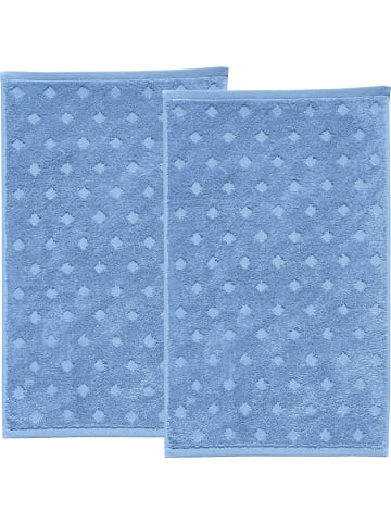 Erwin Müller Frottier Gästetuch 2er-Pack Baden-Baden in blau