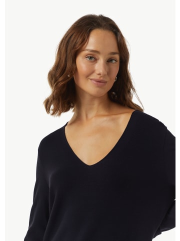comma Strickpullover langarm in Blau