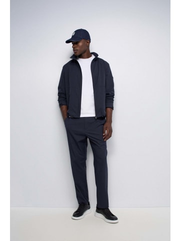 Salsa Jeans Jacke Overshirt mit versteckter Kapuze in Dark Blue