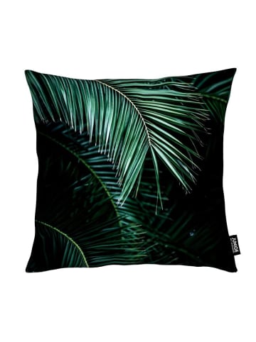 Juniqe Kissen "Palm Leaves 9" in Grün & Schwarz