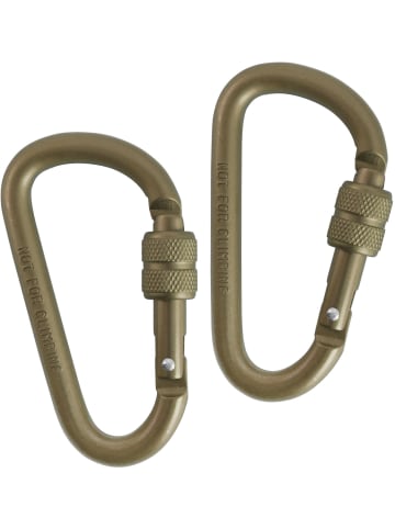 Normani Outdoor Sports Karabiner mit Schraubverschluss 2er Set in Coyote