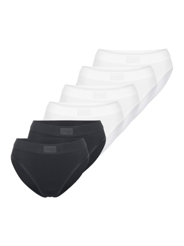 Sloggi Tai Slip Double Comfort T in Weiß / schwarz