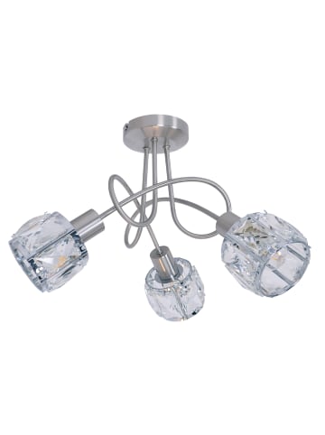 näve LED Spot "JOSEFA" in stahl-blank - (L)38 cm x (B)38 cm x (H)24 cm - EEK F