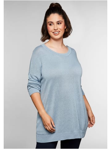 sheego Pullover in hellblau