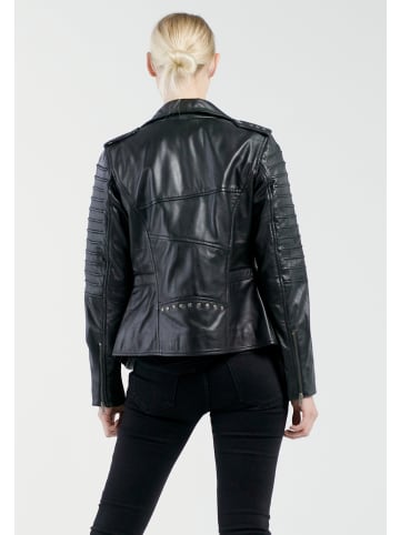 CBL Damen Lederjacke in Schwarz