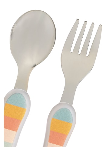 Sigikid 2 tgl.. Besteck-Set: Löffel und Gabel 4 Freunde in mehrfarbig