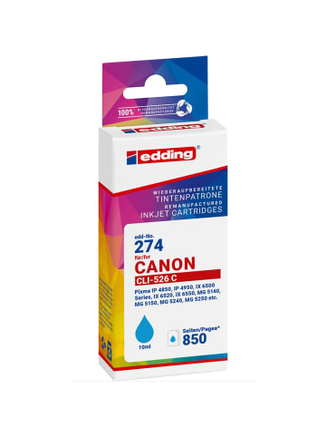 edding Tintenpatrone ersetzt Canon CLI-526 cyan