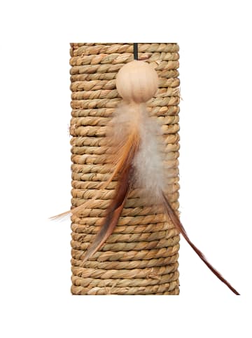relaxdays Kratzsäule in Braun - (H)45 x Ø 30 cm