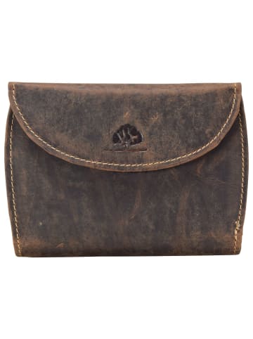 Greenburry Vintage Geldbörse Leder 13,5 cm braun
