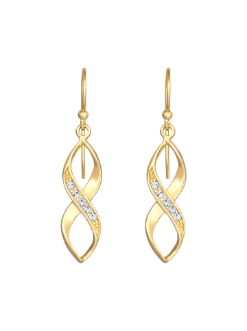 Elli Ohrringe 925 Sterling Silber Infinity in Gold