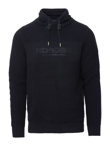 KOROSHI Strickpullover in SCHWARZ