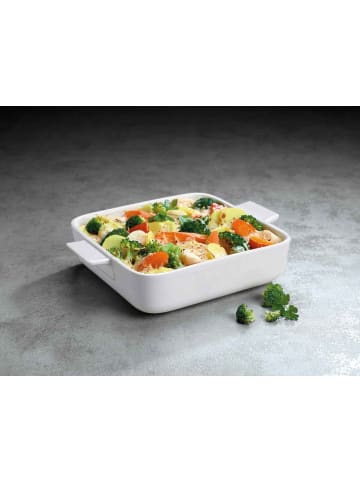 Villeroy & Boch Auflaufform Clever Cooking 21 x 21 cm in weiß