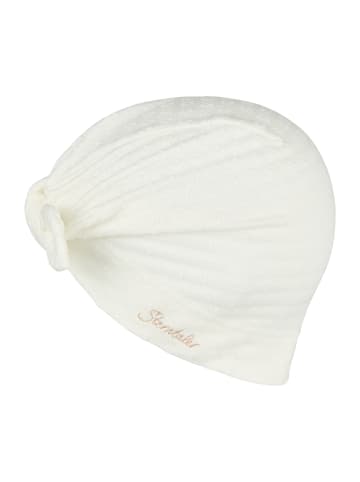 Sterntaler Knotenmütze Struktur in weiß