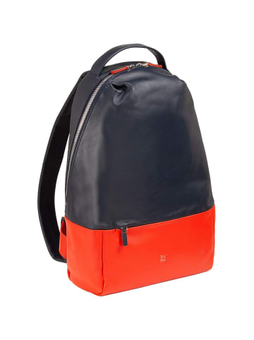 DuDu Rucksack Leder 37 cm in navy