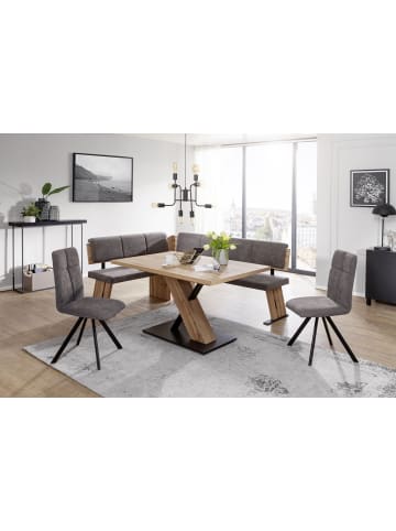 58 aufm Kessel ECKBANKGRUPPE Dajana Holzwerkstoff Appalachian Eiche Polster Braun