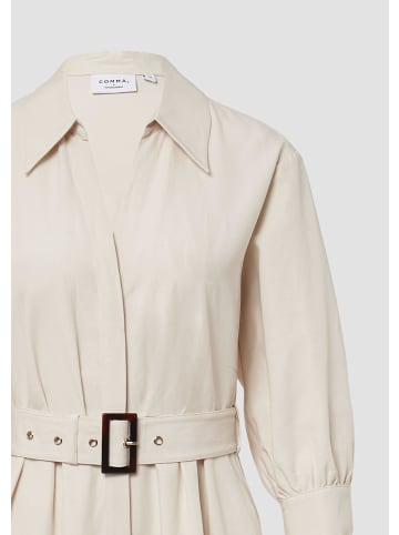 comma Kleid lang in Beige